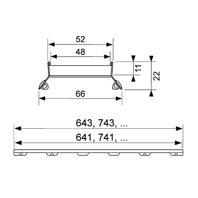 Основа для плитки TECE TECEdrainlinе plate II, 900 мм.