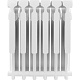 Алюминиевый секционный радиатор отопления Rommer Plus 500 / 4 секции
