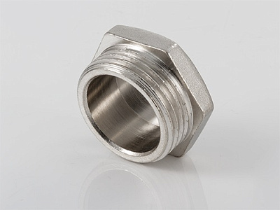 Пробка резьбовая VALTEC 1/2 наружная резьба, никелированная латунь