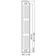 Чугунный радиатор отопления RETROstyle Lille 813/130 - 1 секция