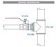 Ниппель VALTEC переходной 1 1/2 х 1 наружная резьба, никелированная латунь