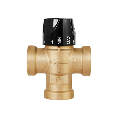 Термостатический смесительный клапан HOOBS , DN20, 35-60 С, Kvs 1.8