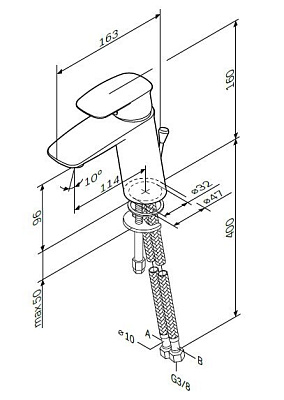 Смеситель для раковины AM.PM Spirit 2.1 F71A02100