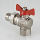 Кран шаровой VALTEC Base угловой с полусгоном 1/2 ВН
