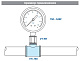 Тройник VALTEC переходной 1 х 3/4 х 1 внутренняя, никелированная латунь