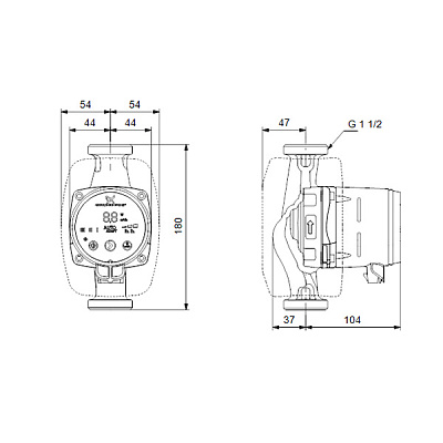 Циркуляционный насос Grundfos ALPHA2 25-80 N