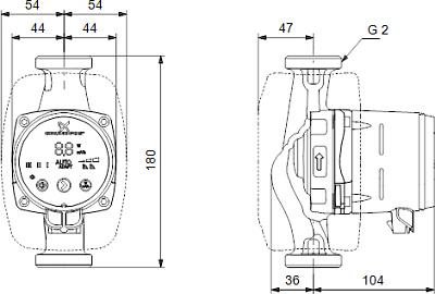 Циркуляционный насос Grundfos Alpha 2 32/60 180