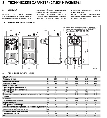 Твердотопливный напольный котел отопления Sime SOLIDA EV 6 56кВт