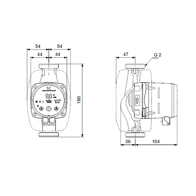 Циркуляционный насос Grundfos ALPHA2 32-80