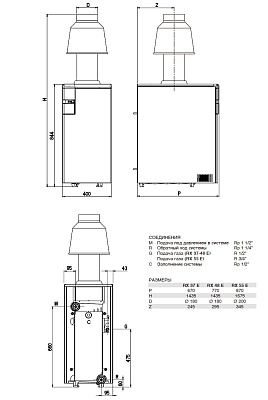 Напольный газовый котел отопления Sime RX 48 E