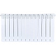 Биметаллический секционный радиатор отопления Stout Space Ventil 500 / 13 секций (нижнее правое)
