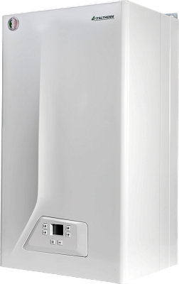 Настенный газовый двухконтурный котел отопления Italtherm CITY CLASS 30 F (WB) белая панель с кнопками (301051B12)