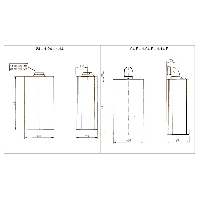 Настенный газовый двухконтурный котел отопления Baxi ECO Four 24 (CSE46224354-)