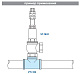 Тройник VALTEC 1/2 (VTr,132,N,0004) внутренняя-наружная резьба, никелированная латунь