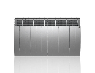 Биметаллический секционный радиатор отопления Royal Thermo Biliner Satin Silver 500 / 12 секций