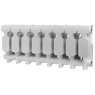 Биметаллический секционный радиатор отопления Rommer Plus 200 / 6 секций