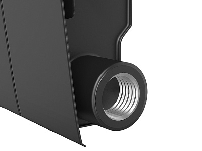 Биметаллический секционный радиатор отопления Royal Thermo Biliner 350 / Noire Sable / 1 секция